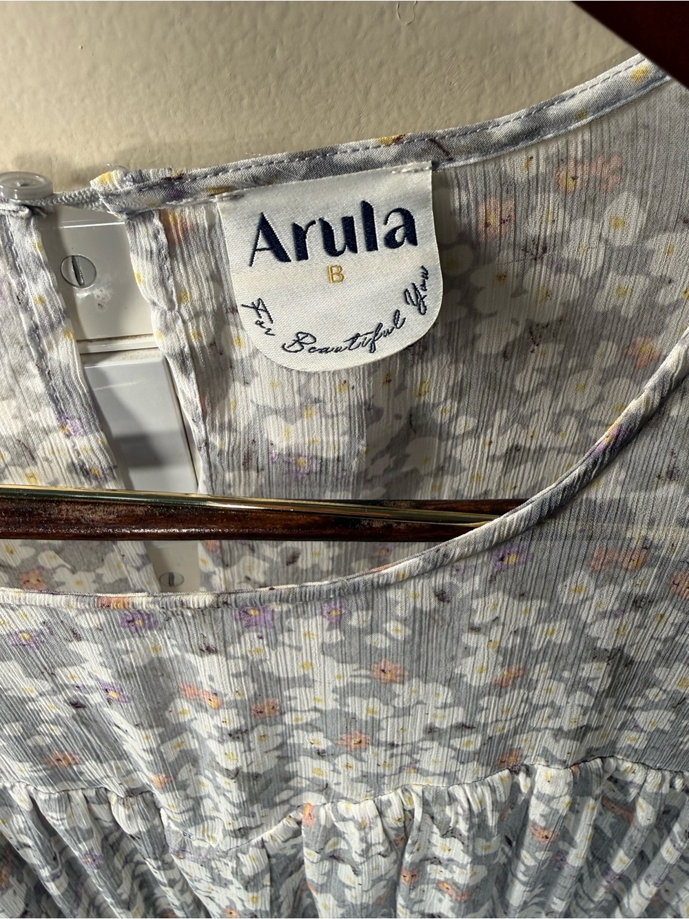 Arula Floral Long-Sleeve Plus size Festival  Comfortable Tiered Milkmaid Dress - Picture 6 of 7